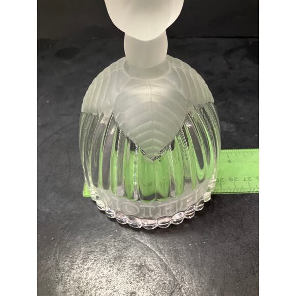 Goebel Crystal "Mother" Glass Bell, Vintage 1979, 5.75"‎ H, Rose Frosted Design - Picture 9 of 9